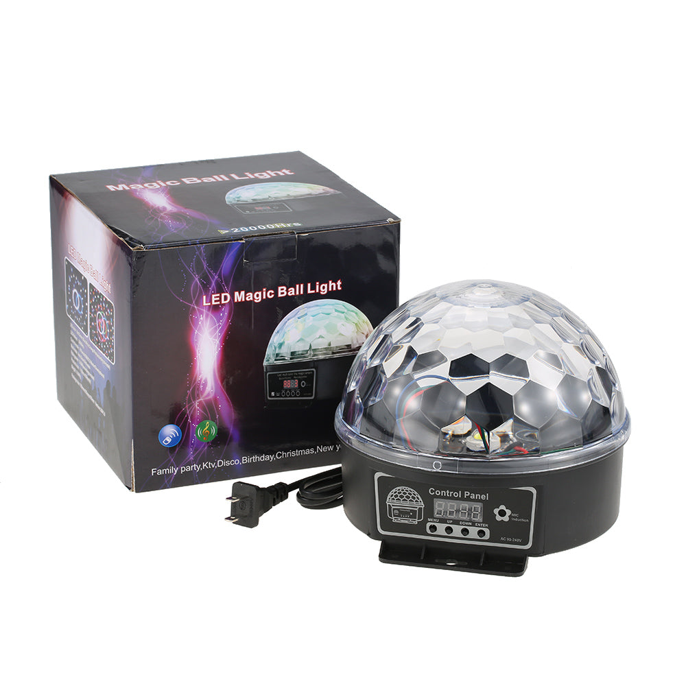 Six Color Beam Lights Stage Disco DJ Party Light DMX512 LED Crystal Magic Disco Ball Light