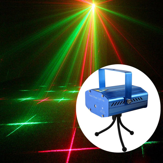 Aluminum Alloy Mini Laser Stage Lighting Party Disco Christmas Laser Lights Projector