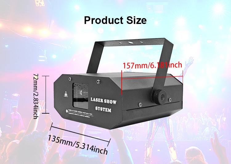 DMX512 Control Laser Light High Power 3D Animation Party Light Dj Laser Light Show