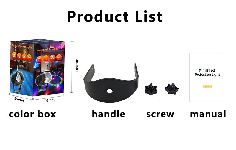 Aurora Ocean Wave Projector Light 4 Modes Northern Lights Lamp Bedroom Water Ripple Night Light