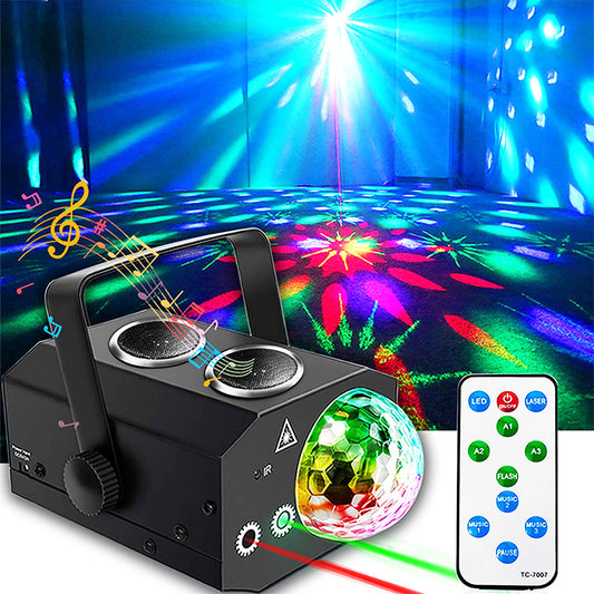 Full Color Laser Ball Light Wireless Decorative Atmosphere Stage beam Light