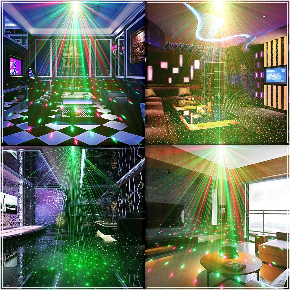 Sound Control Mini Laser Light Home Party Stage KTV DJ Disco Decor Projector