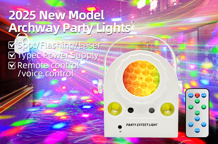New Arch-shaped With Sound Control Party Lights Disco Stage Lights Led Laser Dj Lights for Night Club