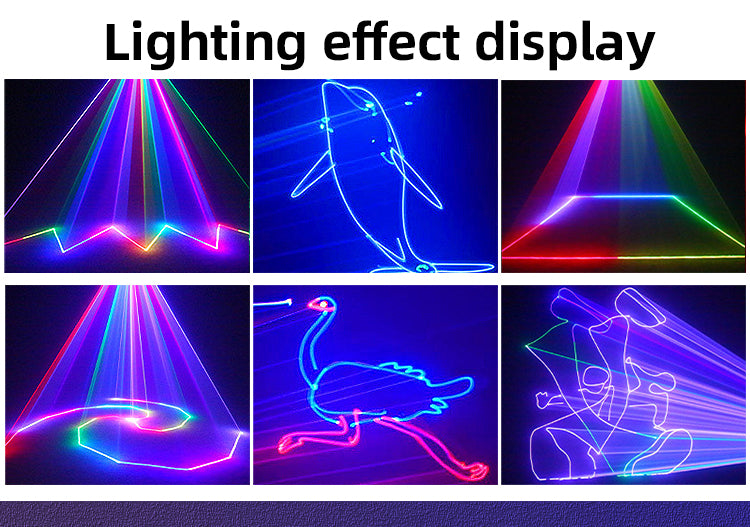 DMX512 Control Laser Light High Power 3D Animation Party Light Dj Laser Light Show