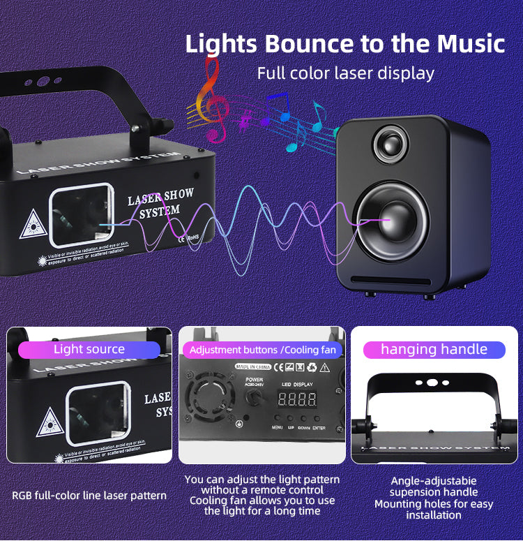 DMX512 Laser DJ Light Night Club Stage Lights Laser Lights for Night Club