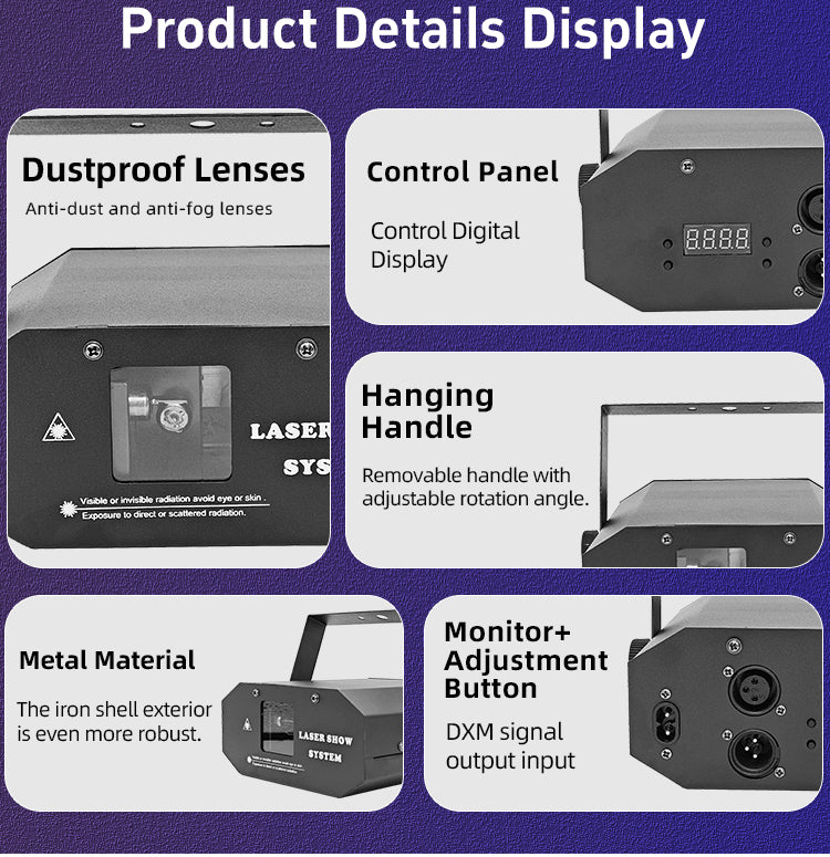 DMX512 Control Laser Light High Power 3D Animation Party Light Dj Laser Light Show