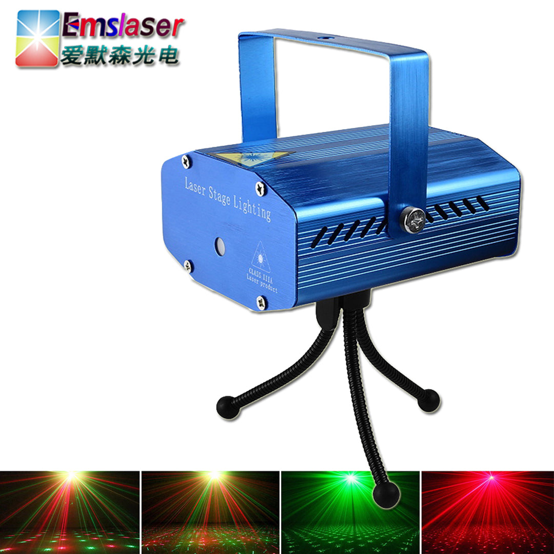 Sound Activated Disco DJ Party Lights Mini Auto Flash RG Stage Lights