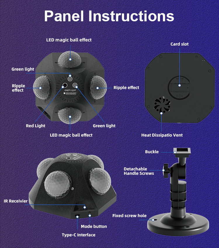 New Products 2025 Pyramid With Remote Control Shape Ambient Lighting Disco Party DJ Light Bar Stage Lights