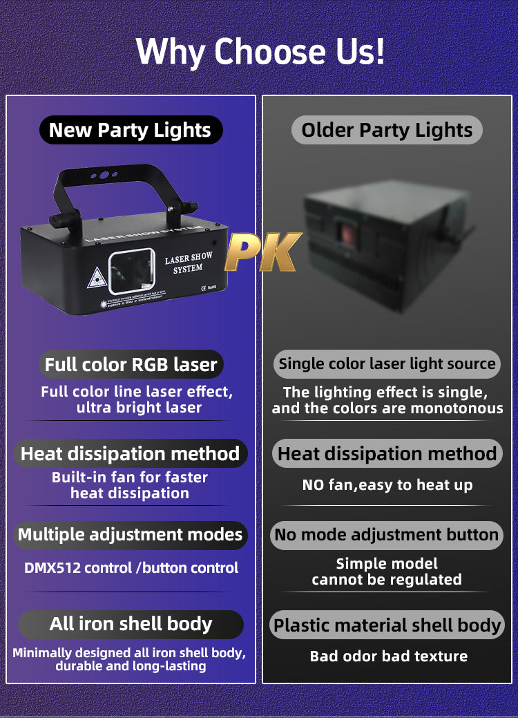DMX512 Laser DJ Light Night Club Stage Lights Laser Lights for Night Club