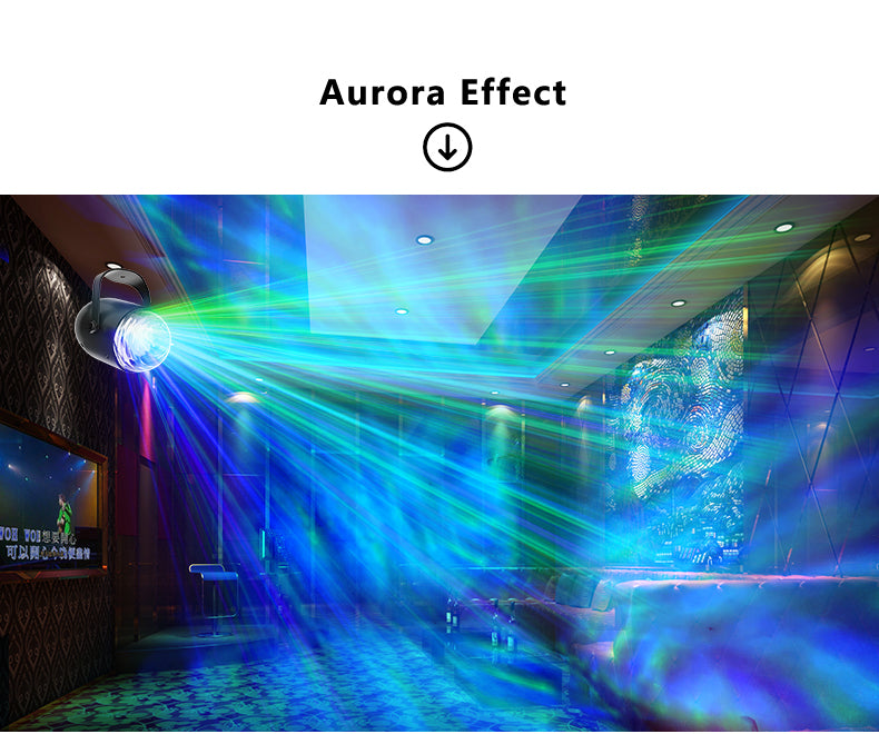Aurora Ocean Wave Projector Light 4 Modes Northern Lights Lamp Bedroom Water Ripple Night Light