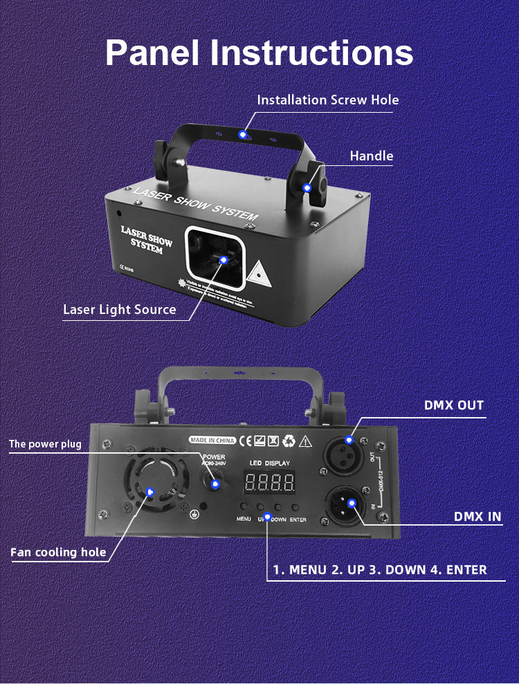 DMX512 Laser DJ Light Night Club Stage Lights Laser Lights for Night Club