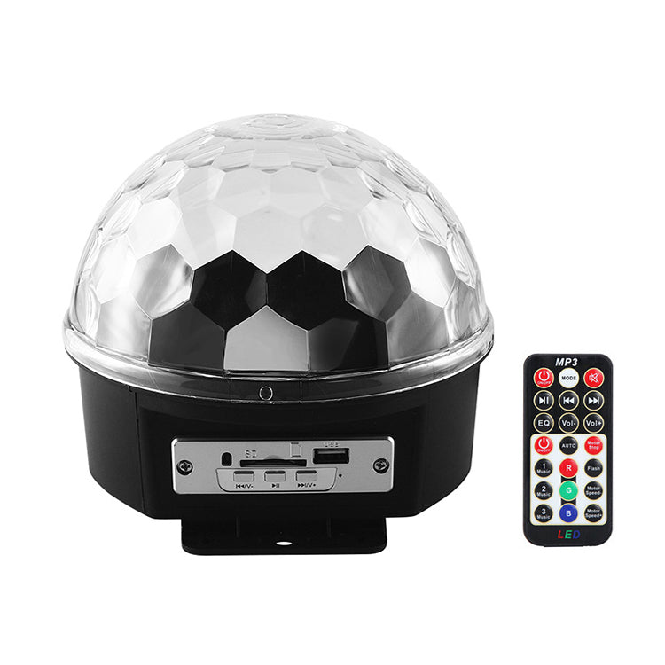 LED Crystal Magical Disco Ball Light with MP3 Remote Control Strobe DJ KTV Party Stage Lights