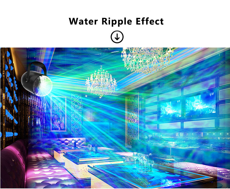 Aurora Ocean Wave Projector Light 4 Modes Northern Lights Lamp Bedroom Water Ripple Night Light