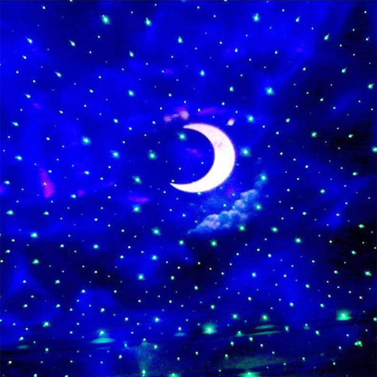 Wireless Starry Sky Light Projector Sound Remote Control Speaker Kids Sleeping LED Moon Night Lights