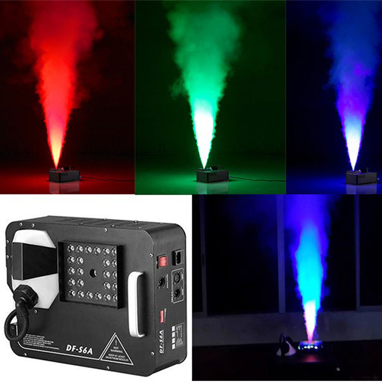 DMX Fog Machine Up Spray 1500W 3 In 1 RGB 24 LED DJ Smoke Machine Stage Wedding Smoke Maker Machine