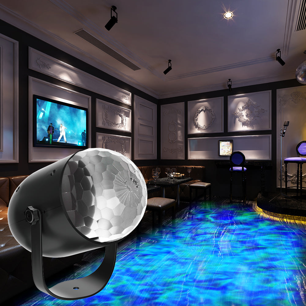 Aurora Ocean Wave Projector Light 4 Modes Northern Lights Lamp Bedroom Water Ripple Night Light