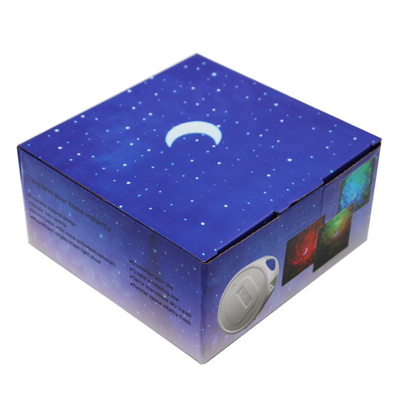 LED Laser Star Moon Projector Nebula Lamp Sound Control Starry Sky Night Light Projector