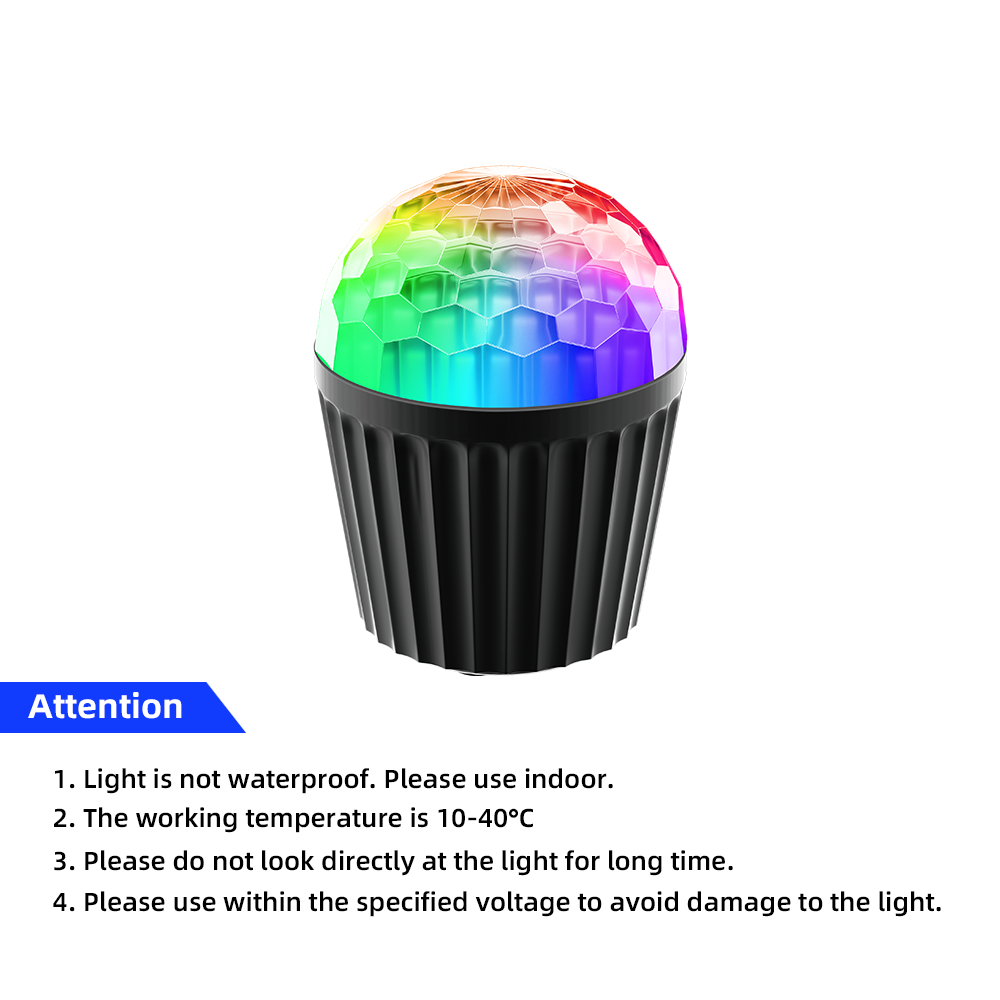 New Styles USB Car Ambient Light Compact Camping Party Light Disco DJ LED Lights Stage