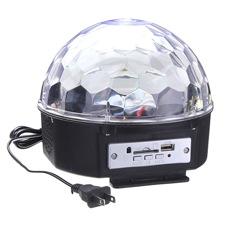 LED Crystal Magical Disco Ball Light with MP3 Remote Control Strobe DJ KTV Party Stage Lights