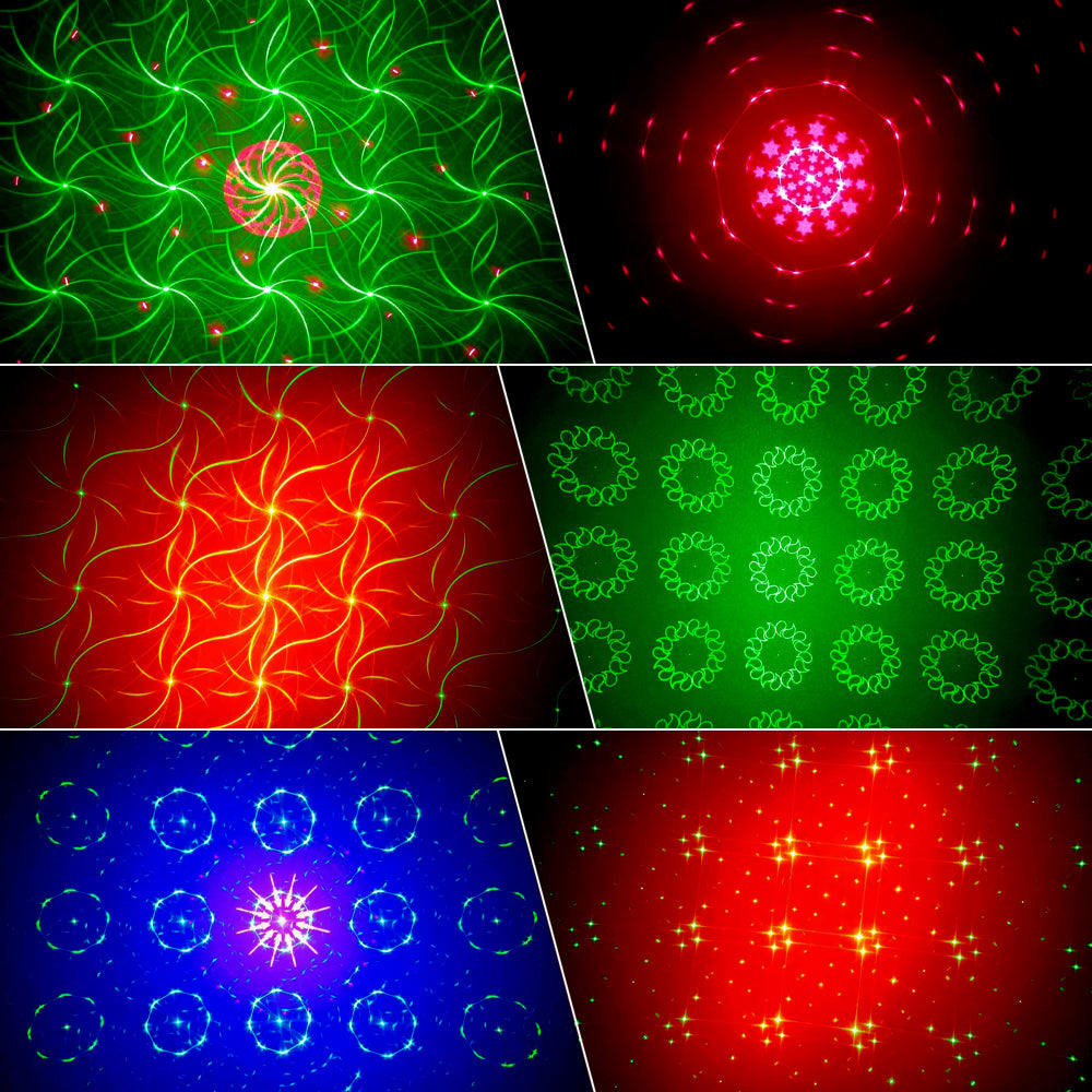 Mini With Tripod 10W Sound Control Dual RGB Led Laser Light Party Projector Lights DJ Laser Light