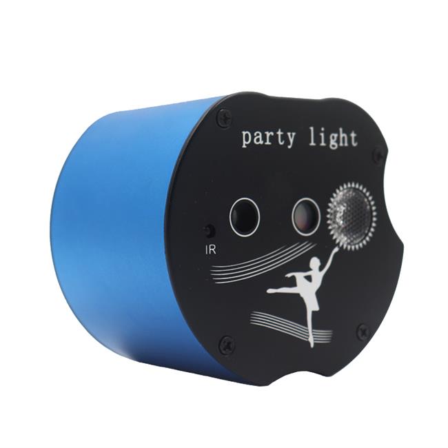 Three Holes RGB DJ Mini Disco Light Auto Sound Remote Stage LED Laser Party Lights