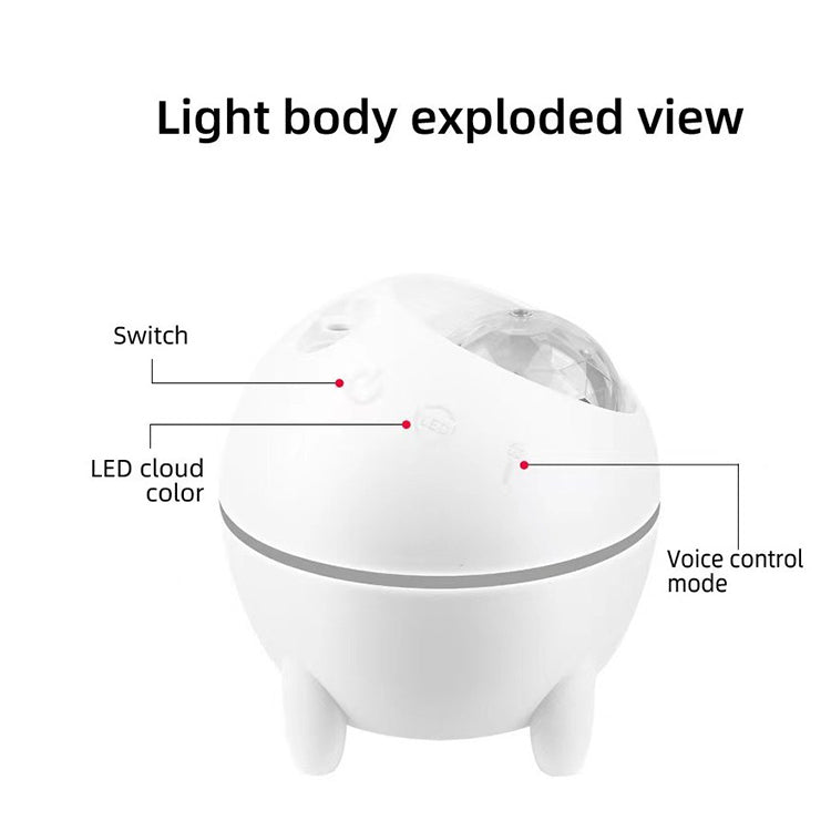 Wireless Starry Sky Light Projector Sound Remote Control Speaker Kids Sleeping LED Moon Night Lights