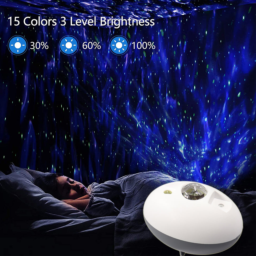 Oval LED Laser Star Projector Nebula Lamp Remote Control RGB LED Laser Starry Sky Light