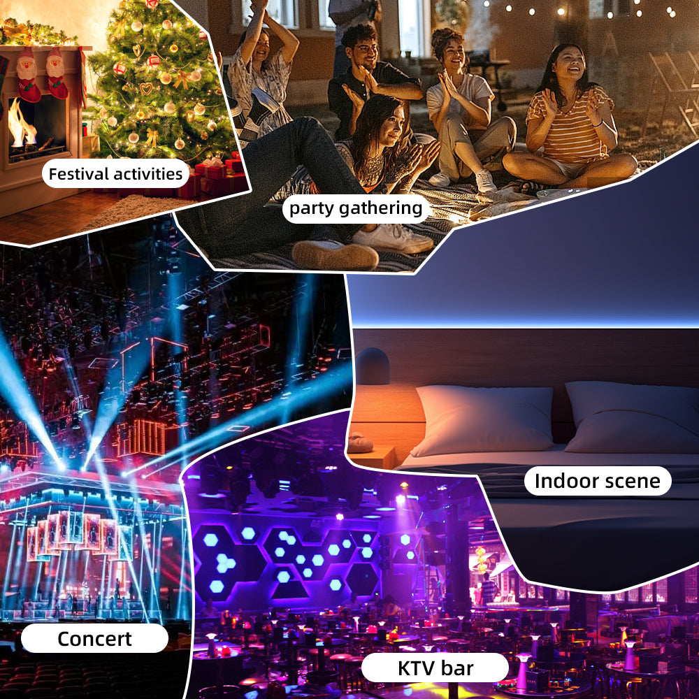 Mini With Tripod 10W Sound Control Dual RGB Led Laser Light Party Projector Lights DJ Laser Light