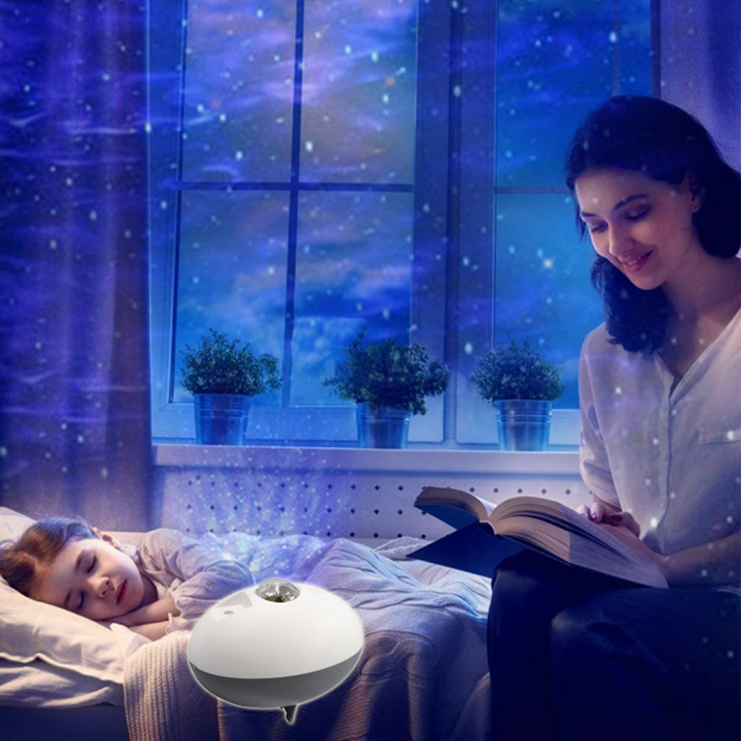 Oval LED Laser Star Projector Nebula Lamp Remote Control RGB LED Laser Starry Sky Light