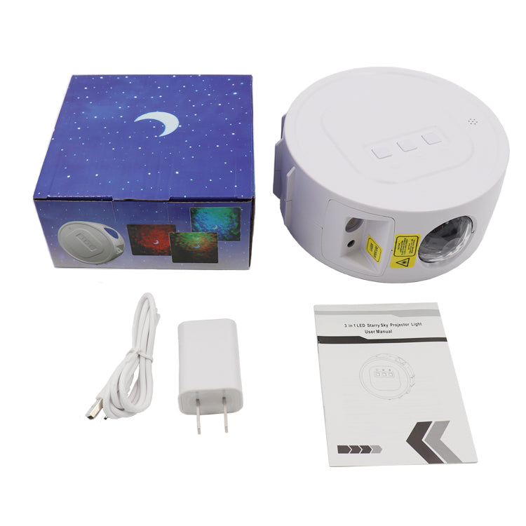 LED Laser Star Moon Projector Nebula Lamp Sound Control Starry Sky Night Light Projector