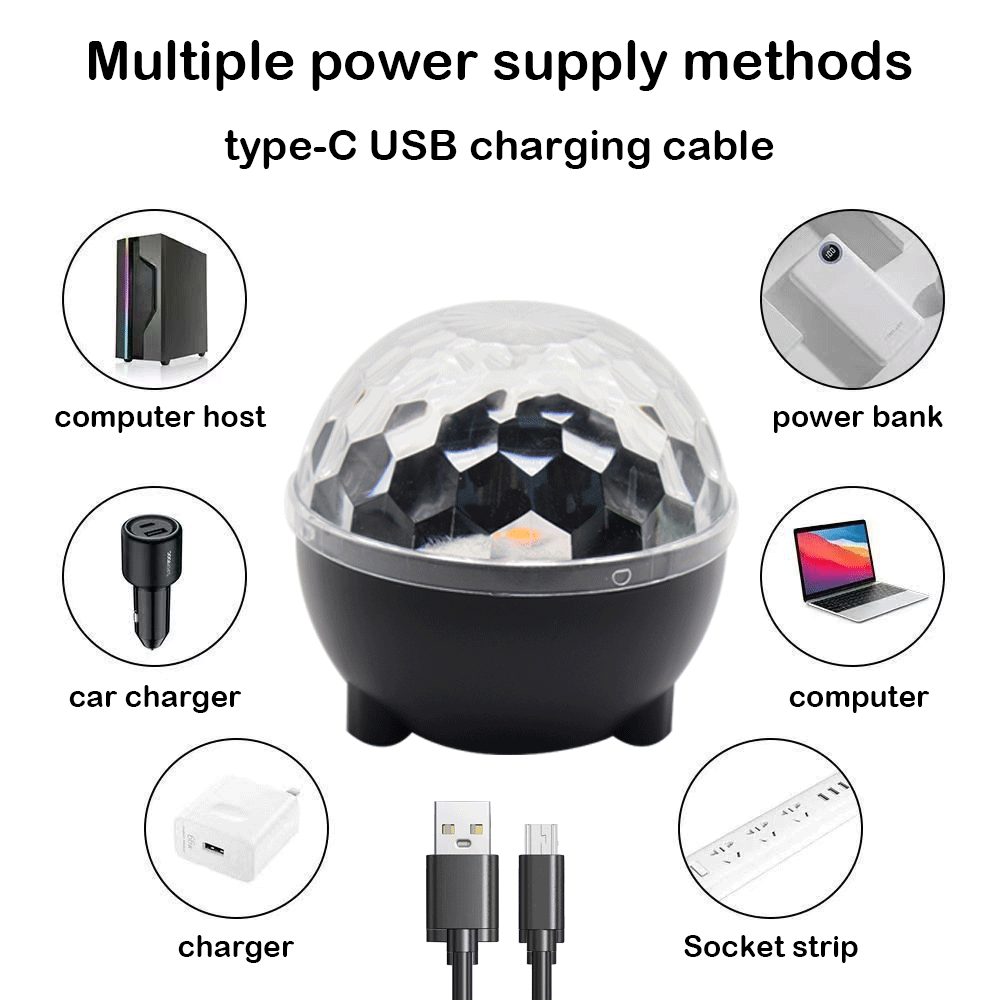 Medium Size Sunflower Magic Ball Light Bar Bounce Lights School Student Party Lights