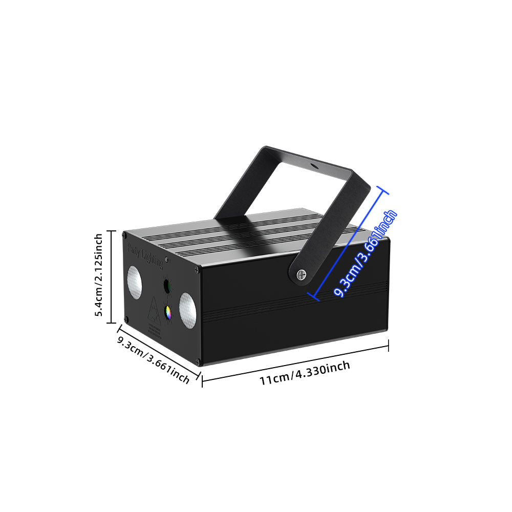 Mini With Tripod 10W Sound Control Dual RGB Led Laser Light Party Projector Lights DJ Laser Light