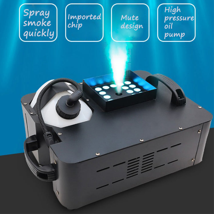 DMX Fog Machine Up Spray 1500W 3 In 1 RGB 24 LED DJ Smoke Machine Stage Wedding Smoke Maker Machine