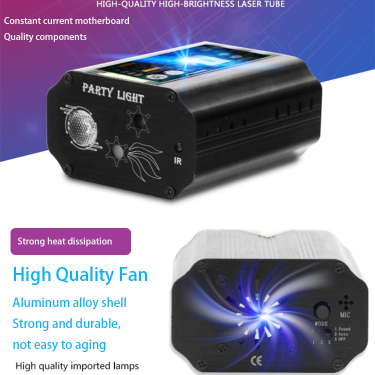 Factory Store Aluminum Alloy Housing 10w LED+Laser Party Light Ambient Light