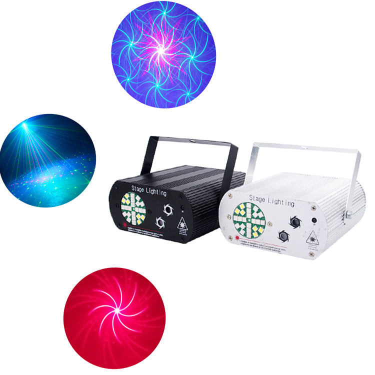 Sound Activated DJ Disco Stage Party Lights RGB Flash Strobe Projector LED Laser Light