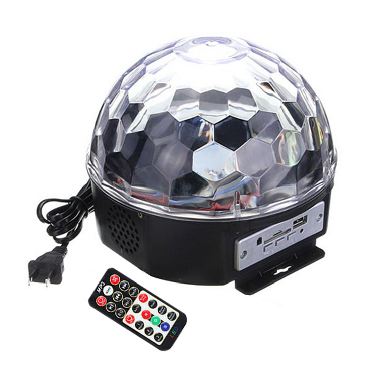 LED Crystal Magical Disco Ball Light with MP3 Remote Control Strobe DJ KTV Party Stage Lights