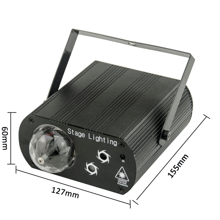 Remote Control 2 in 1 Party Led Stage Laser Light Rotating Ball Laser  Disco Light